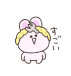 ヘアバンド。シュールなミニうさぎ（個別スタンプ：13）