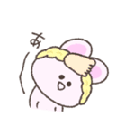 ヘアバンド。シュールなミニうさぎ（個別スタンプ：19）