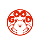 使いやすい⭐動物ハンコ スタンプ（個別スタンプ：11）