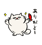 でぶ猫と魚【毎日使える】（個別スタンプ：7）