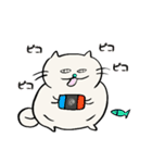 でぶ猫と魚【毎日使える】（個別スタンプ：11）