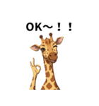 可愛いキリンさんのスタンプ（個別スタンプ：6）