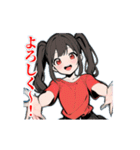 【動く】変な踊りガールズ（個別スタンプ：5）