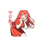 【動く】変な踊りガールズ（個別スタンプ：19）