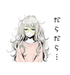 眠気MAXゆるだら女子（個別スタンプ：22）