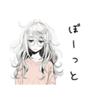 眠気MAXゆるだら女子（個別スタンプ：25）