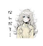 眠気MAXゆるだら女子（個別スタンプ：34）