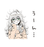 眠気MAXゆるだら女子（個別スタンプ：37）