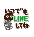 かわクロ【でか文字】（個別スタンプ：35）