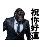 サングラスしたゴリラ【台湾】（個別スタンプ：31）