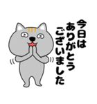 【敬語】ネコ三兄弟二郎26（個別スタンプ：26）