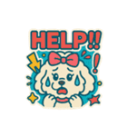 レトロポップわんこ（個別スタンプ：16）