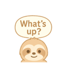 ナマケモノ英語スタンプ（個別スタンプ：14）