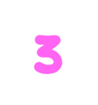 3-3ひらがな(ピンク)アレンジ用等 平仮名（個別スタンプ：16）
