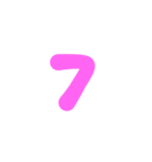 3-3ひらがな(ピンク)アレンジ用等 平仮名（個別スタンプ：20）