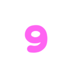 3-3ひらがな(ピンク)アレンジ用等 平仮名（個別スタンプ：22）