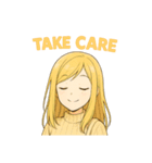 可愛い彼女の毎日スタンプ（英語ver）（個別スタンプ：15）