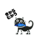 黒猫のみたん【シャー】（個別スタンプ：5）