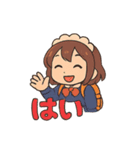 登山メイドのスタンプ（個別スタンプ：1）