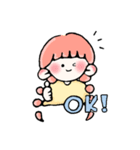 ぼくとわたしとネコ（個別スタンプ：1）