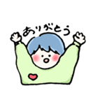 ぼくとわたしとネコ（個別スタンプ：4）