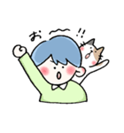 ぼくとわたしとネコ（個別スタンプ：31）