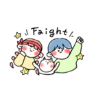 ぼくとわたしとネコ（個別スタンプ：39）