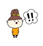 お団子ヘアの乙女（次女）（個別スタンプ：3）