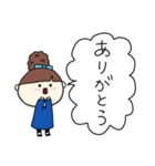 お団子ヘアの乙女（四女）（個別スタンプ：19）