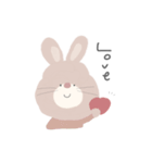 うさぎ のち くま りり すたんぷ ◎（個別スタンプ：3）