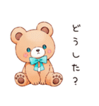 やさしいくまの暑い日（個別スタンプ：3）