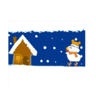 白猫の頭の上で生まれたひよこLINEスタンプ（個別スタンプ：13）