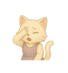 上品な白猫ちゃん（個別スタンプ：7）