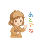ちび探偵スタンプ·毎日使える！（個別スタンプ：8）