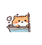 お風呂猫 とろけちゃった,（個別スタンプ：6）