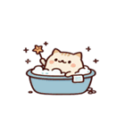 お風呂猫 とろけちゃった,（個別スタンプ：9）