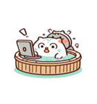 お風呂猫 とろけちゃった,（個別スタンプ：23）