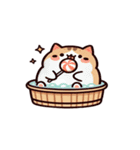 お風呂猫 とろけちゃった,（個別スタンプ：24）