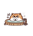 お風呂猫 とろけちゃった,（個別スタンプ：25）