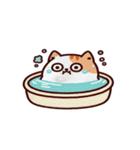 お風呂猫 とろけちゃった,（個別スタンプ：32）