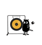 【動く】くろこげ♪パーカッション演奏（個別スタンプ：11）