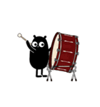 【動く】くろこげ♪パーカッション演奏（個別スタンプ：17）