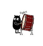 【動く】くろこげ♪パーカッション演奏（個別スタンプ：18）
