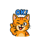 動物たちの日常スタンプ(英語)（個別スタンプ：1）