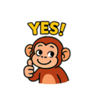 動物たちの日常スタンプ(英語)（個別スタンプ：6）