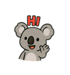 動物たちの日常スタンプ(英語)（個別スタンプ：12）