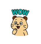 動物たちの日常スタンプ(英語)（個別スタンプ：18）