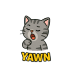 動物たちの日常スタンプ(英語)（個別スタンプ：34）