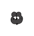 ●くろぴょんの顔スタンプ（個別スタンプ：7）