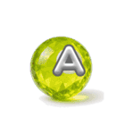 ビリヤード アルファベット（大文字）（個別スタンプ：1）